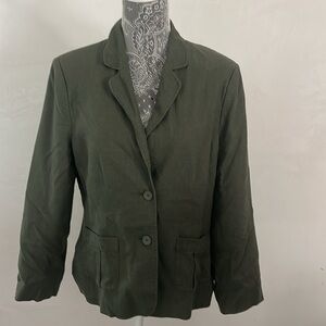 Linen BCBG Maxazria blazer Sz L